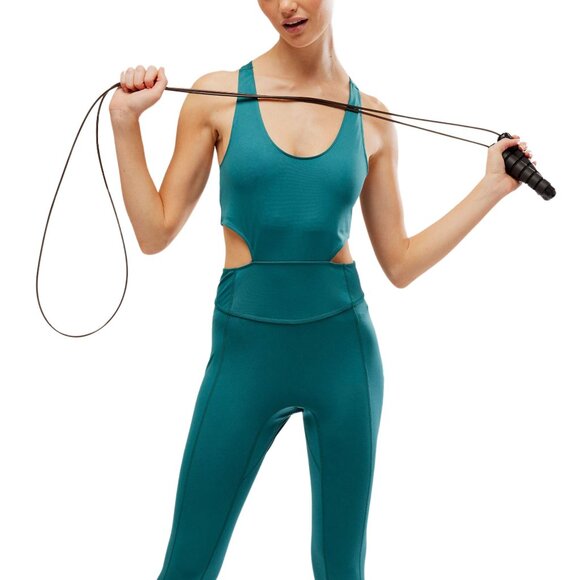 Free People Teal Jumpsuit - Picture 2 of 8